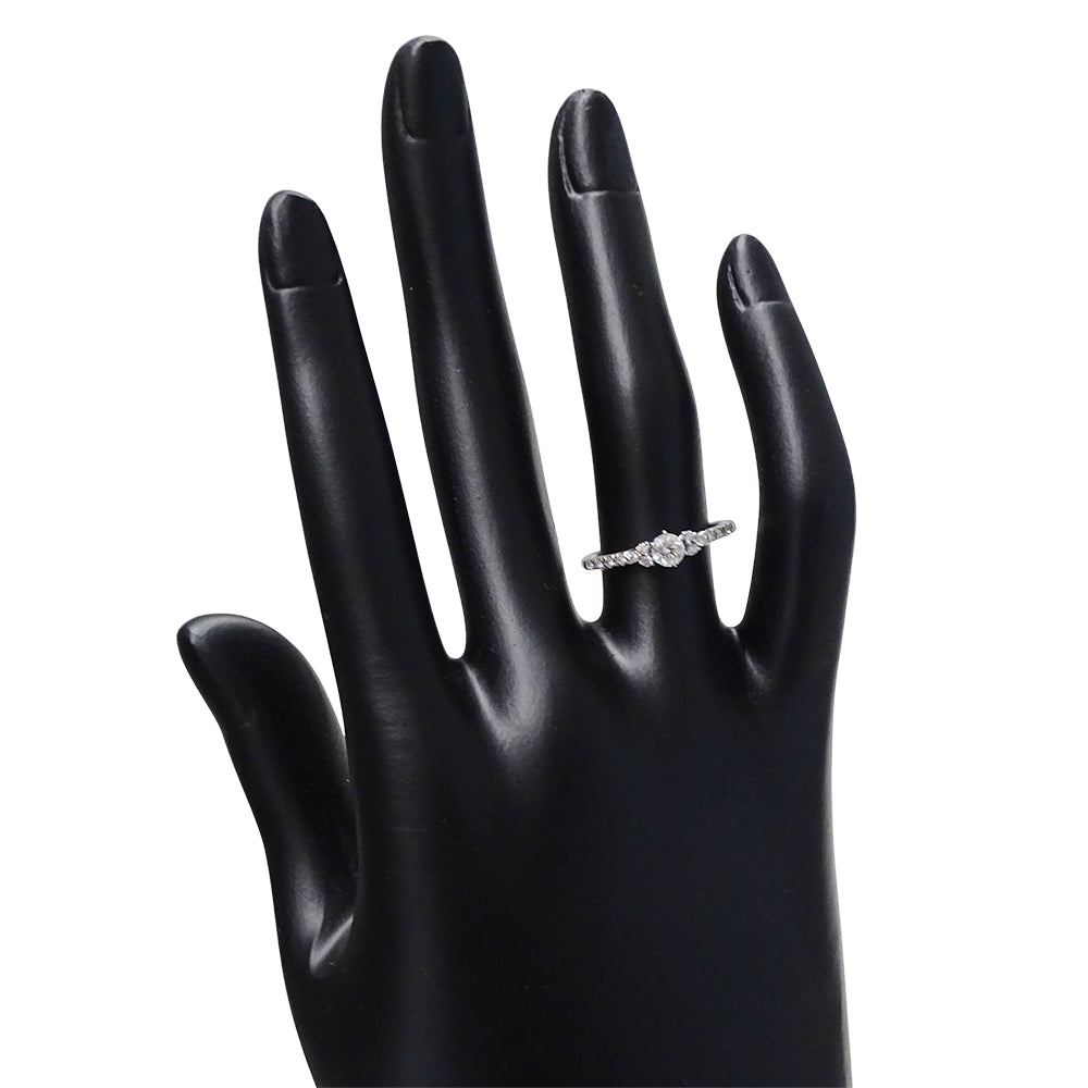 STAR JEWELRY スタージュエリー リング 指輪 PT950 プラチナ ダイヤモンド 約11.5号 レディース 【中古】