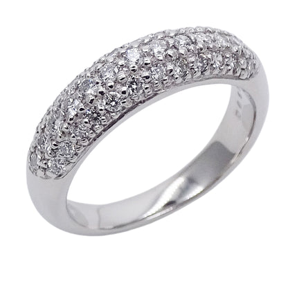 STAR JEWELRY スタージュエリー リング 指輪 PT950 プラチナ ダイヤモンド 約9.5号 シルバー レディース 磨き済み 【中古】
