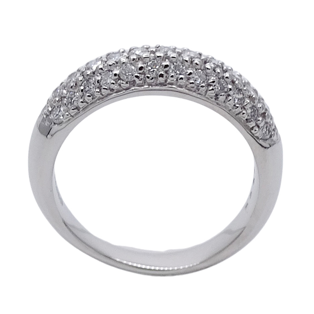 STAR JEWELRY スタージュエリー リング 指輪 PT950 プラチナ ダイヤモンド 約9.5号 シルバー レディース 磨き済み 【中古】