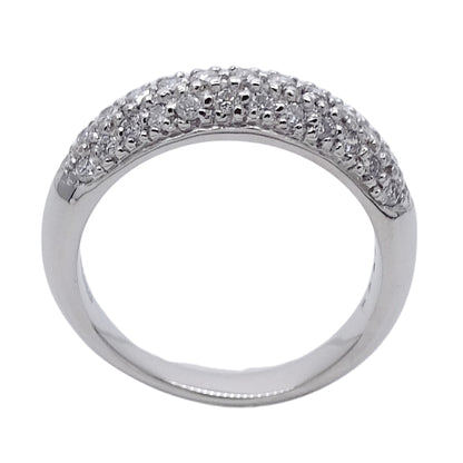 STAR JEWELRY スタージュエリー リング 指輪 PT950 プラチナ ダイヤモンド 約9.5号 シルバー レディース 磨き済み 【中古】