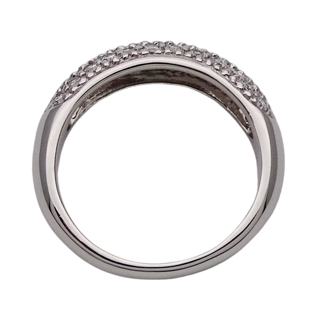 STAR JEWELRY スタージュエリー リング 指輪 PT950 プラチナ ダイヤモンド 約9.5号 シルバー レディース 磨き済み 【中古】