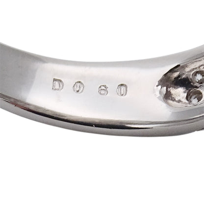 STAR JEWELRY スタージュエリー リング 指輪 PT950 プラチナ ダイヤモンド 約9.5号 シルバー レディース 磨き済み 【中古】