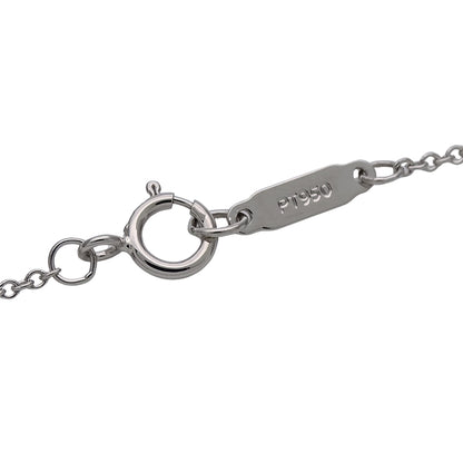 TIFFANY&Co. ティファニー センチメンタルハート ネックレス PT950 プラチナ ダイヤモンド ピンクサファイア シルバー レディース 磨き済み【中古】