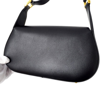 Valentino Garavani ヴァレンティノ・ガラヴァーニ ショルダーバッグ ブラック レザー レディース 【中古】