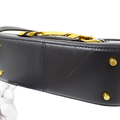 Valentino Garavani ヴァレンティノ・ガラヴァーニ ショルダーバッグ ブラック レザー レディース 【中古】