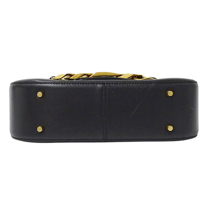 Valentino Garavani ヴァレンティノ・ガラヴァーニ ショルダーバッグ ブラック レザー レディース 【中古】