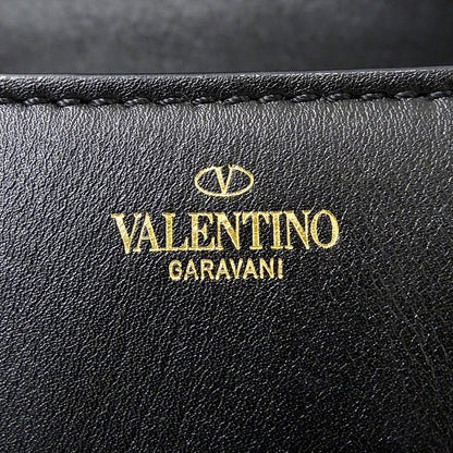 Valentino Garavani ヴァレンティノ・ガラヴァーニ ショルダーバッグ ブラック レザー レディース 【中古】