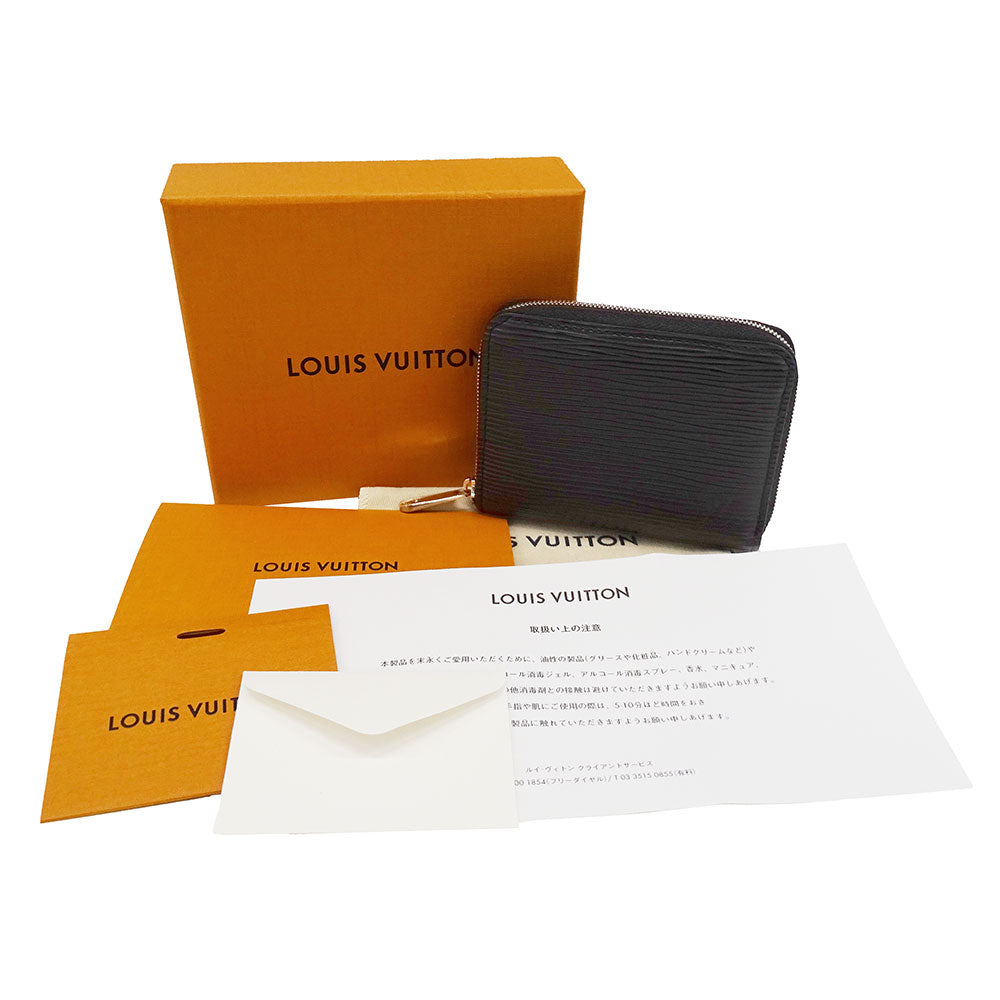 LOUIS VUITTON ルイ・ヴィトン ジッピー・コイン パース コインケース エピ ノワール M60152 エピレザー メンズ 【中古】