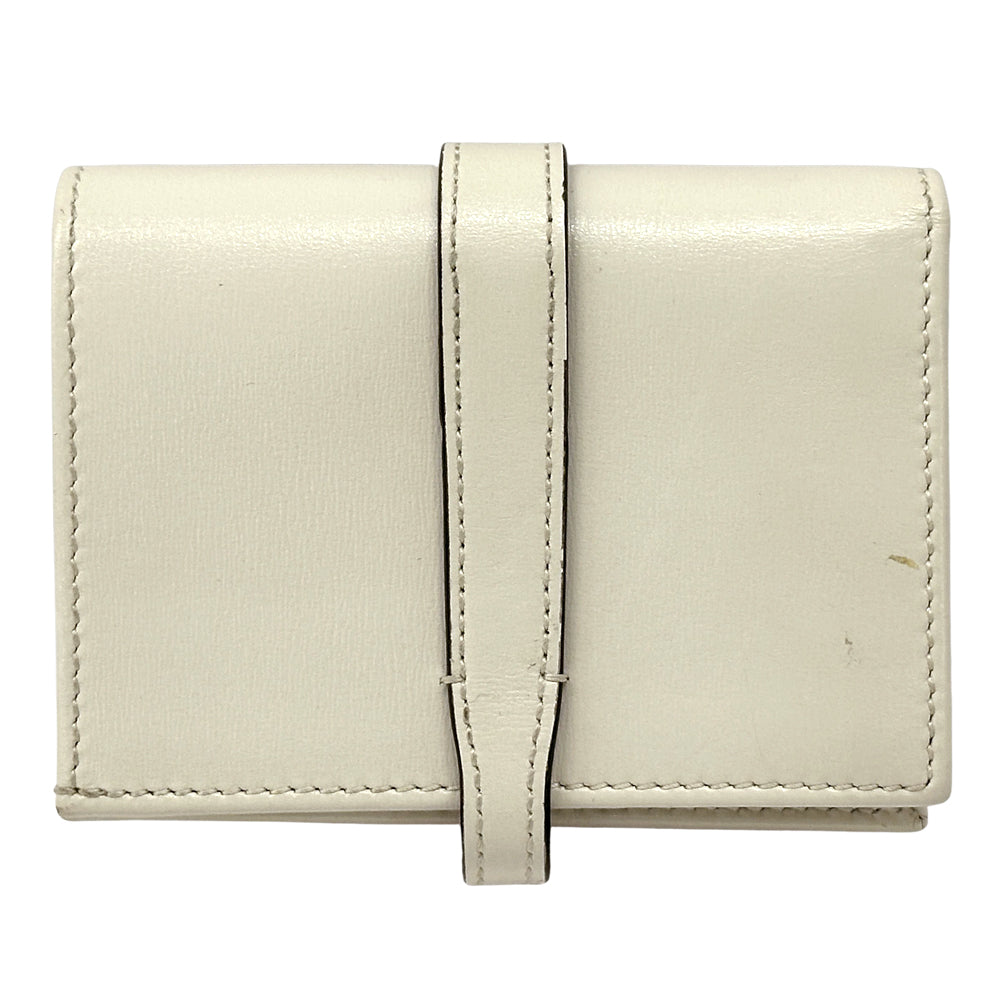 GUCCI グッチ 二つ折り財布 ニュージャッキー アイボリー ゴールド 645536 レザー レディース 【中古】