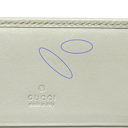 GUCCI グッチ 二つ折り財布 ニュージャッキー アイボリー ゴールド 645536 レザー レディース 【中古】
