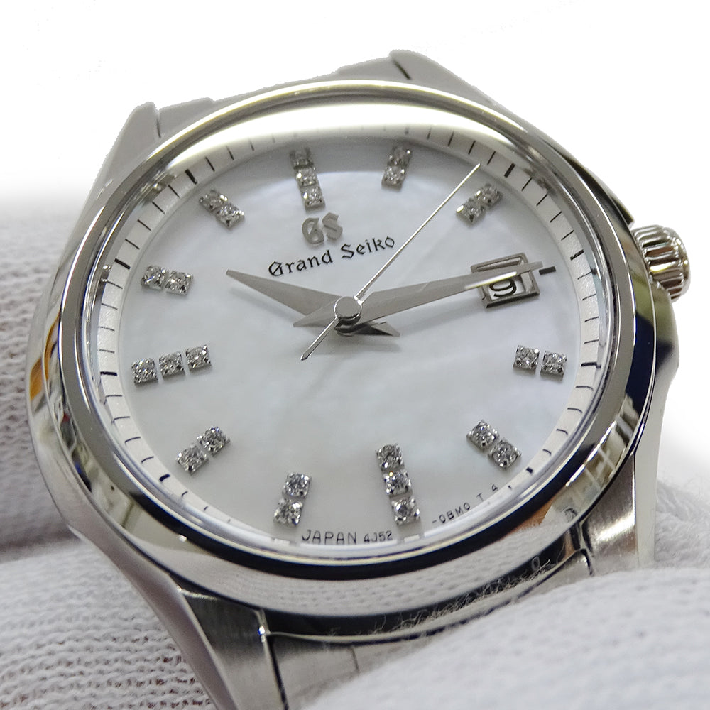 GRAND SEIKO グランドセイコー GS ヘリテージ 4J52-0AE0 STGF283 レディース 腕時計 クオーツ QZ ステンレス SS ダイヤモンド シェル 磨き済み 【中古】