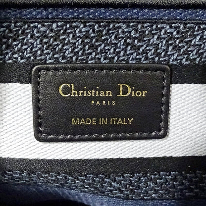 Dior ディオール 2wayバッグ レディディライト ブルー～ネイビー ジャガード レディース 【中古】