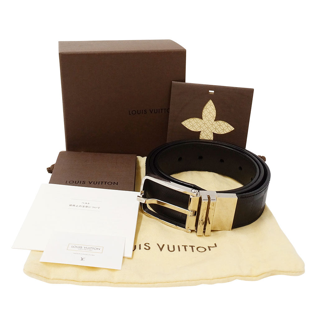 LOUIS VUITTON ルイ・ヴィトン サンチュール・ボストン ベルト ダミエアンフィニ ノワール M9674 メンズ 【中古】