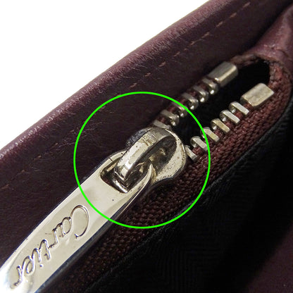 Cartier カルティエ 長財布 パシャ ドゥ カルティエ ボルドー L3001424 レザー レディース メンズ 【中古】