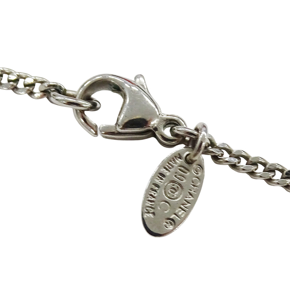 CHANEL シャネル ココマーク ハート ネックレス メタル シルバー レディース 【中古】