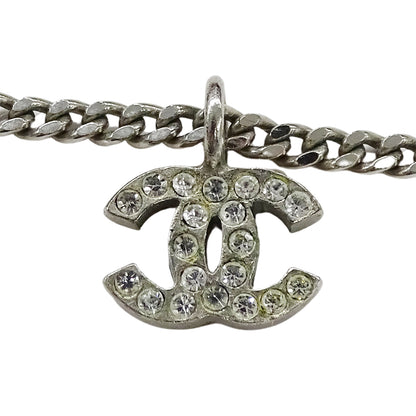 CHANEL シャネル ココマーク ハート ネックレス メタル シルバー レディース 【中古】