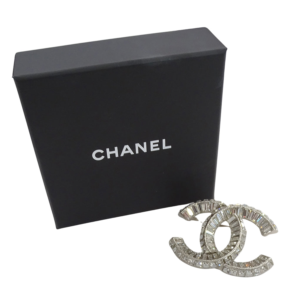 CHANEL シャネル ココマーク ブローチ メタル シルバー レディース メンズ A63085 【中古】