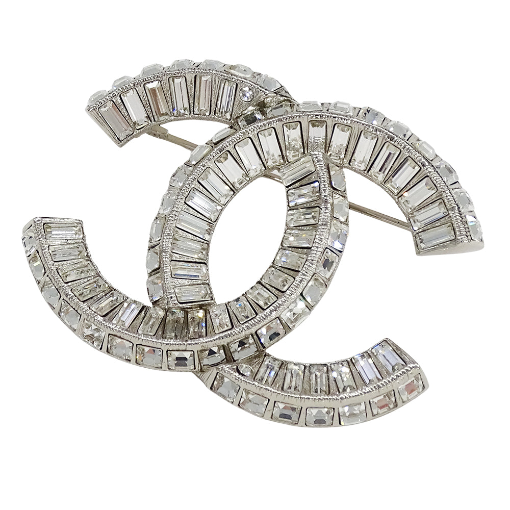 CHANEL シャネル ココマーク ブローチ メタル シルバー レディース メンズ A63085 【中古】