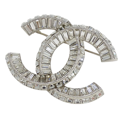 CHANEL シャネル ココマーク ブローチ メタル シルバー レディース メンズ A63085 【中古】