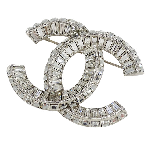 CHANEL シャネル ココマーク ブローチ メタル シルバー レディース メンズ A63085 【中古】