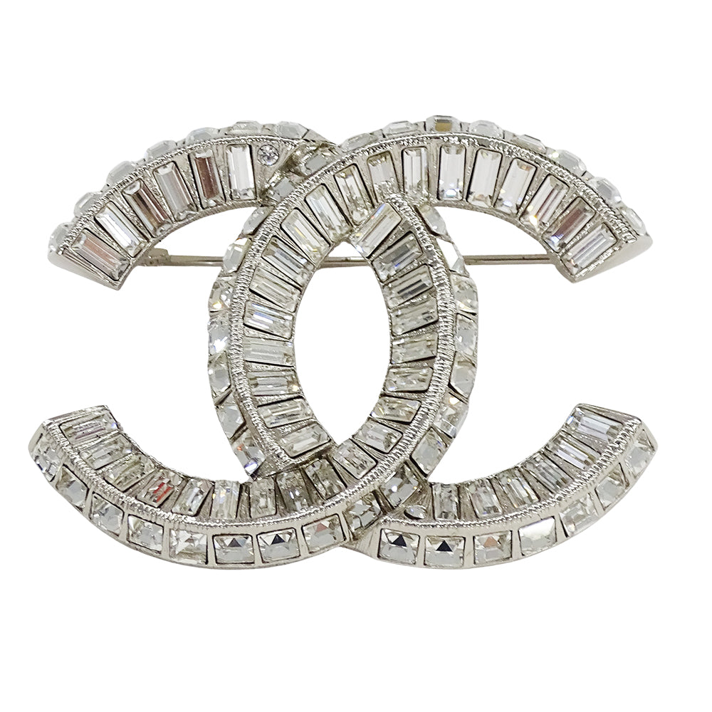 CHANEL シャネル ココマーク ブローチ メタル シルバー レディース メンズ A63085 【中古】