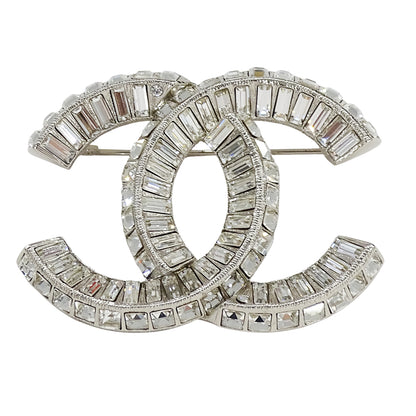 CHANEL シャネル ココマーク ブローチ メタル シルバー レディース メンズ A63085 【中古】