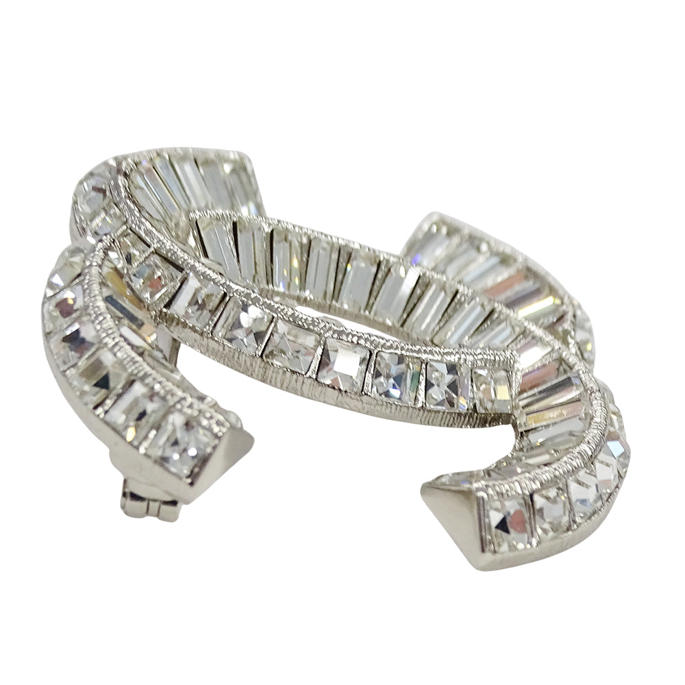 CHANEL シャネル ココマーク ブローチ メタル シルバー レディース メンズ A63085 【中古】