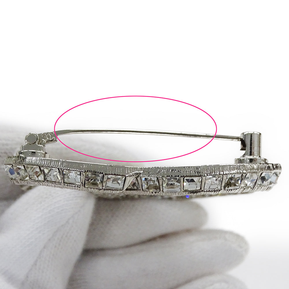 CHANEL シャネル ココマーク ブローチ メタル シルバー レディース メンズ A63085 【中古】