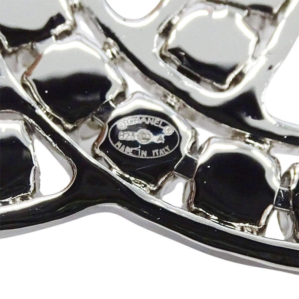 CHANEL シャネル ココマーク ブローチ メタル シルバー レディース メンズ 【中古】