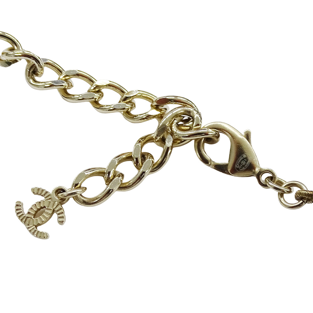 CHANEL シャネル ココマーク ボール ネックレス メタル フェイクパール ブラック ホワイト レディース 【中古】