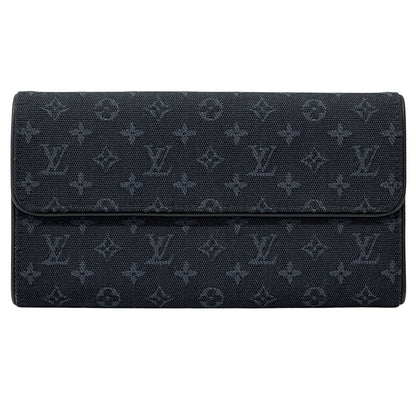 LOUIS VUITTON ルイ・ヴィトン ポルトトレゾール・インターナショナル 長財布 モノグラム ミニ TSTブルー M92442 キャンバス レディース メンズ 【中古】