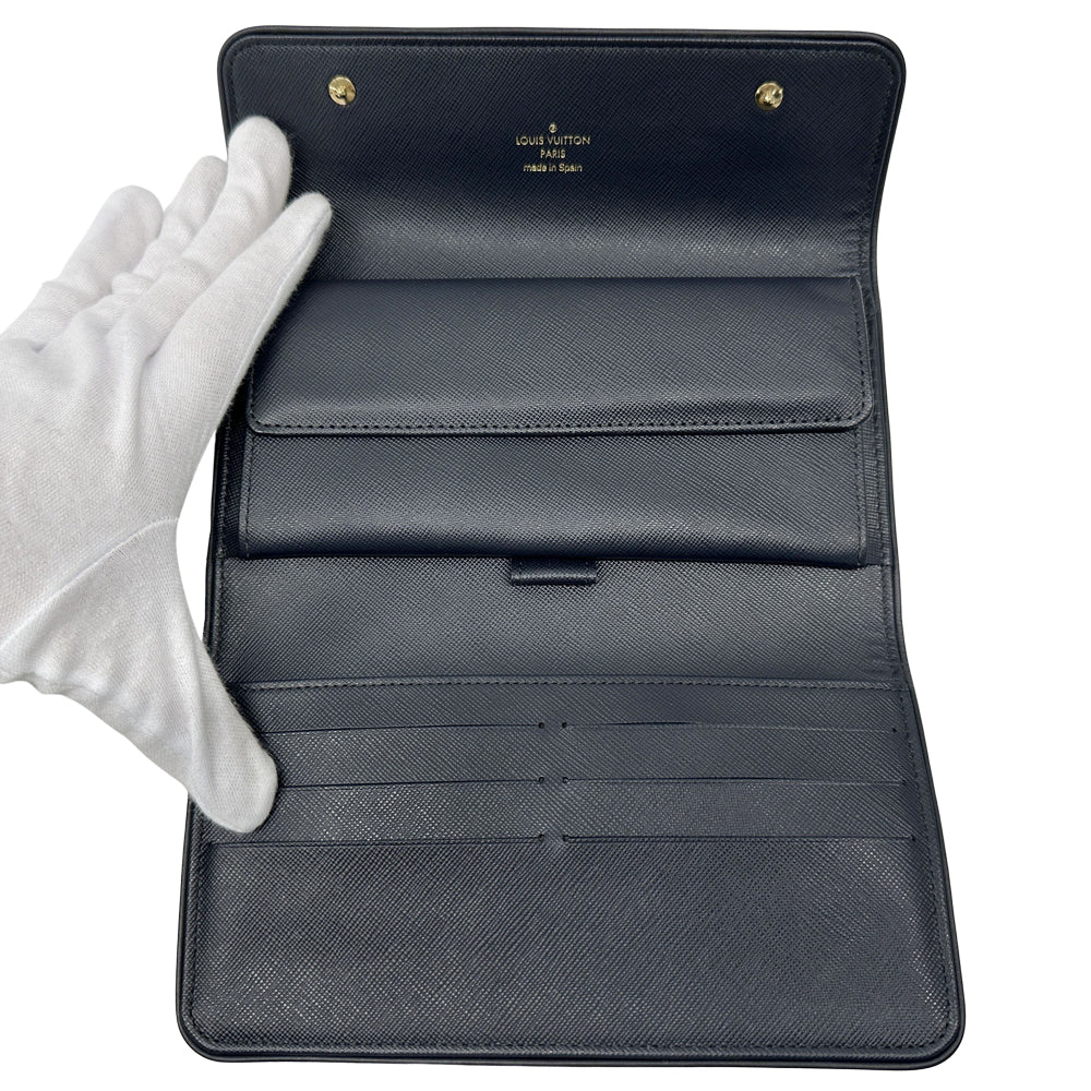LOUIS VUITTON ルイ・ヴィトン ポルトトレゾール・インターナショナル 長財布 モノグラム ミニ TSTブルー M92442 キャンバス レディース メンズ 【中古】