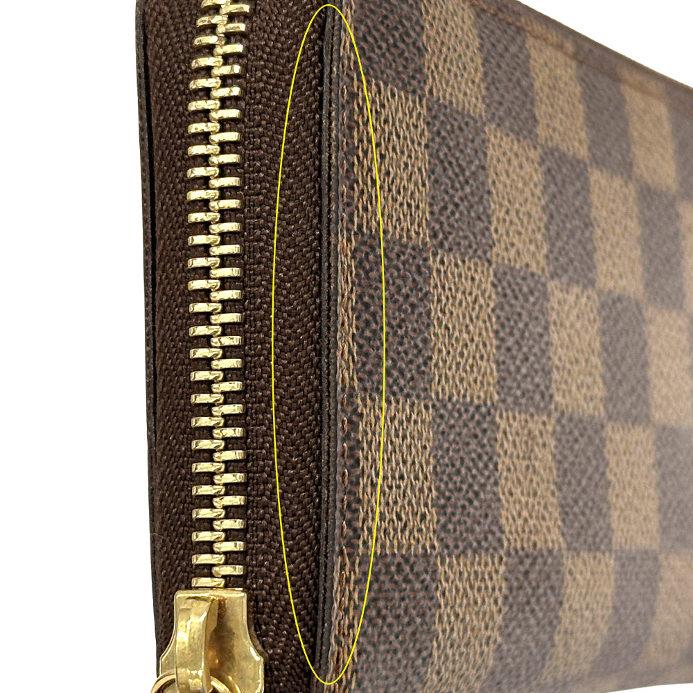 LOUIS VUITTON ルイ・ヴィトン ポルトフォイユ クレマンス 長財布 ダミエ スリーズ N60534 ダミエキャンバス レディース 【中古】