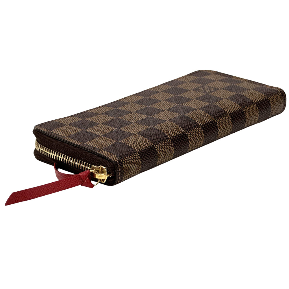 LOUIS VUITTON ルイ・ヴィトン ポルトフォイユ クレマンス 長財布 ダミエ スリーズ N60534 ダミエキャンバス レディース 【中古】