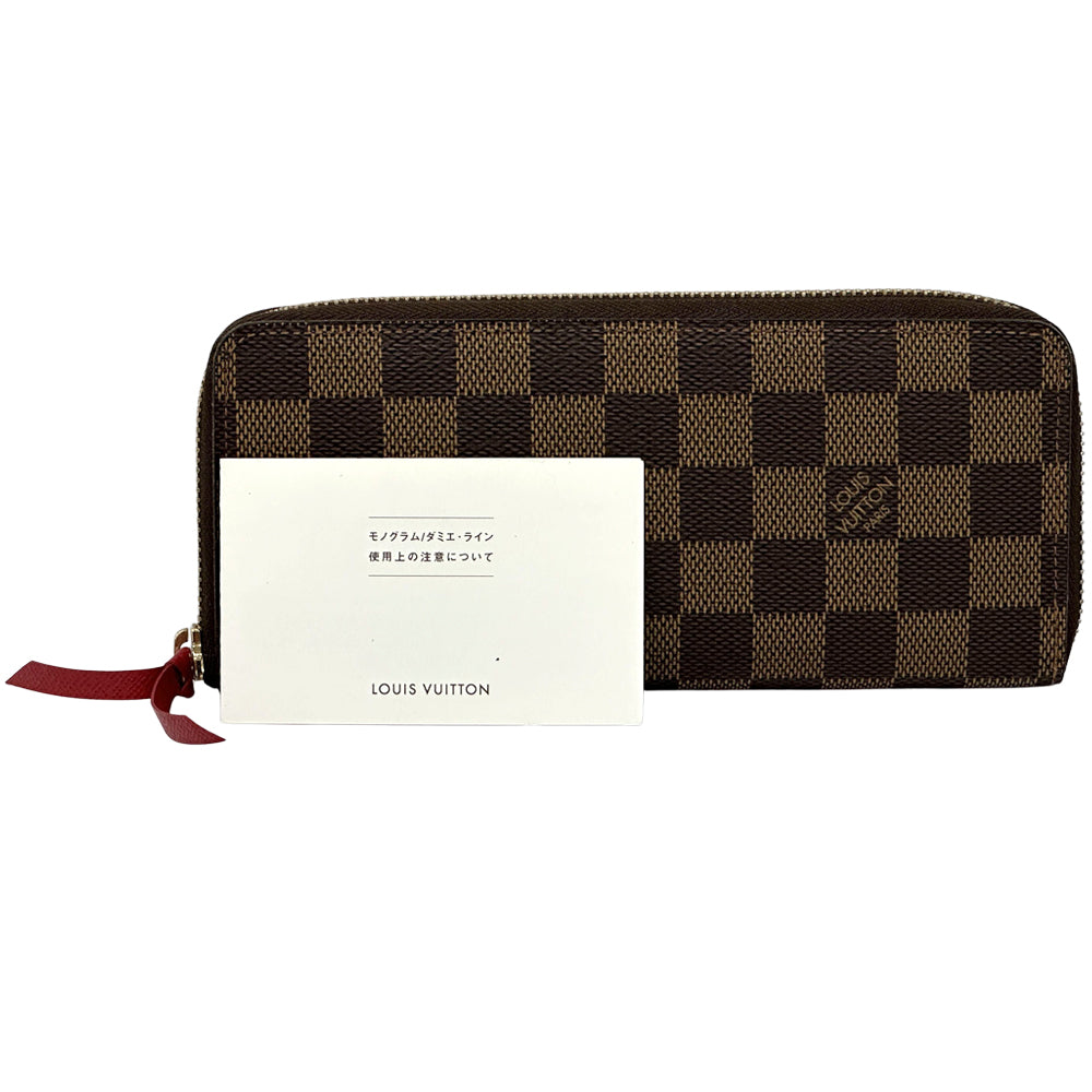 LOUIS VUITTON ルイ・ヴィトン ポルトフォイユ クレマンス 長財布 ダミエ スリーズ N60534 ダミエキャンバス レディース 【中古】