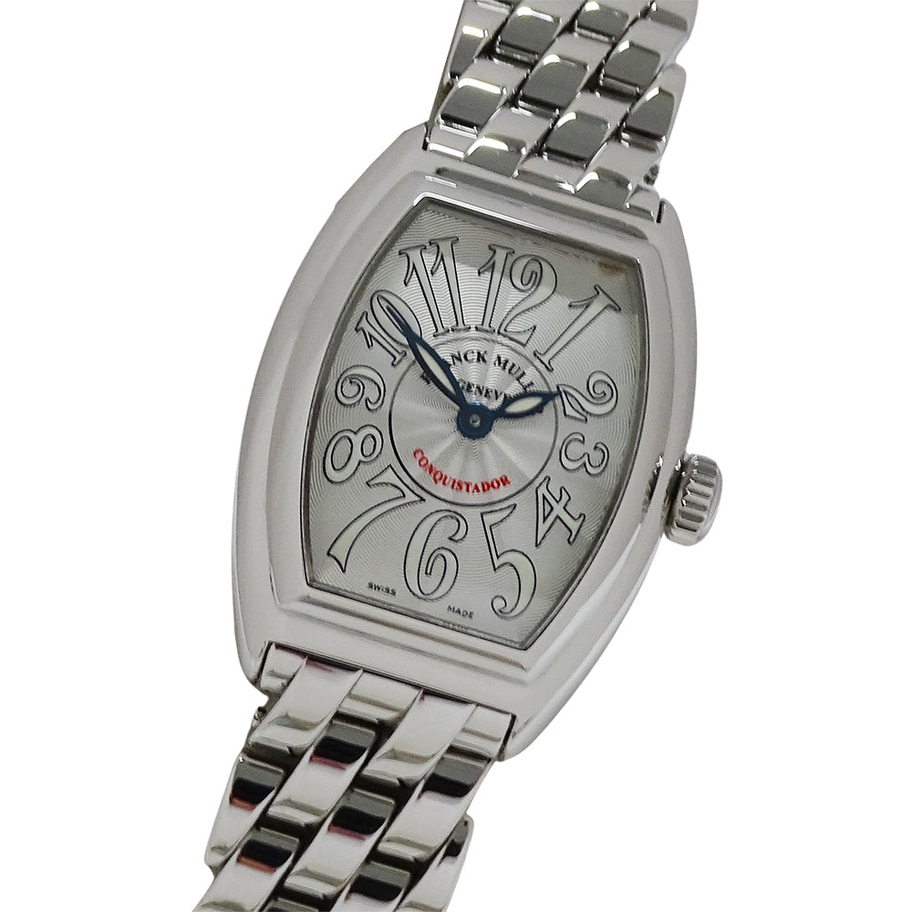 FRANCK MULLER フランクミュラー コンキスタドール 8005LQZ レディース 腕時計 クオーツ QZ ステンレス SS 磨き済み 【中古】