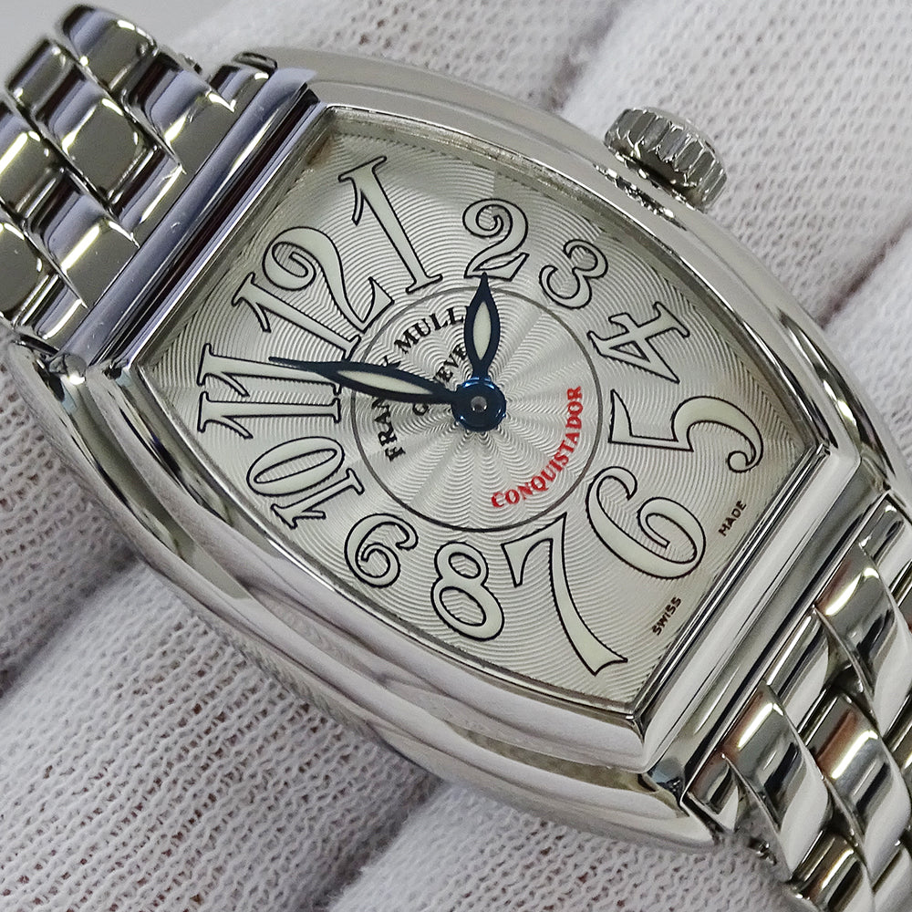 FRANCK MULLER フランクミュラー コンキスタドール 8005LQZ レディース 腕時計 クオーツ QZ ステンレス SS 磨き済み 【中古】