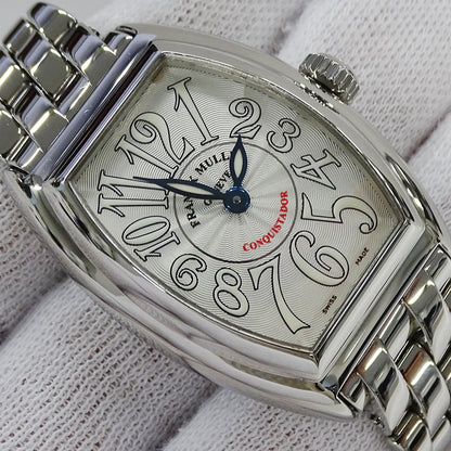 FRANCK MULLER フランクミュラー コンキスタドール 8005LQZ レディース 腕時計 クオーツ QZ ステンレス SS 磨き済み 【中古】