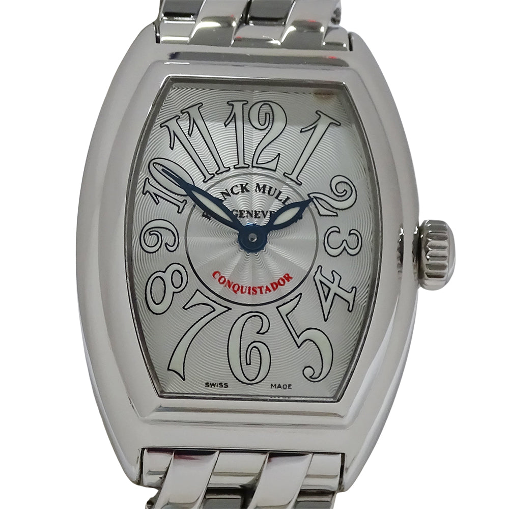 FRANCK MULLER フランクミュラー コンキスタドール 8005LQZ レディース 腕時計 クオーツ QZ ステンレス SS 磨き済み 【中古】