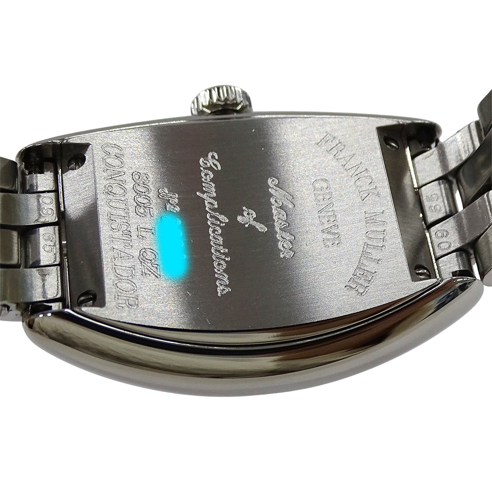 FRANCK MULLER フランクミュラー コンキスタドール 8005LQZ レディース 腕時計 クオーツ QZ ステンレス SS 磨き済み 【中古】