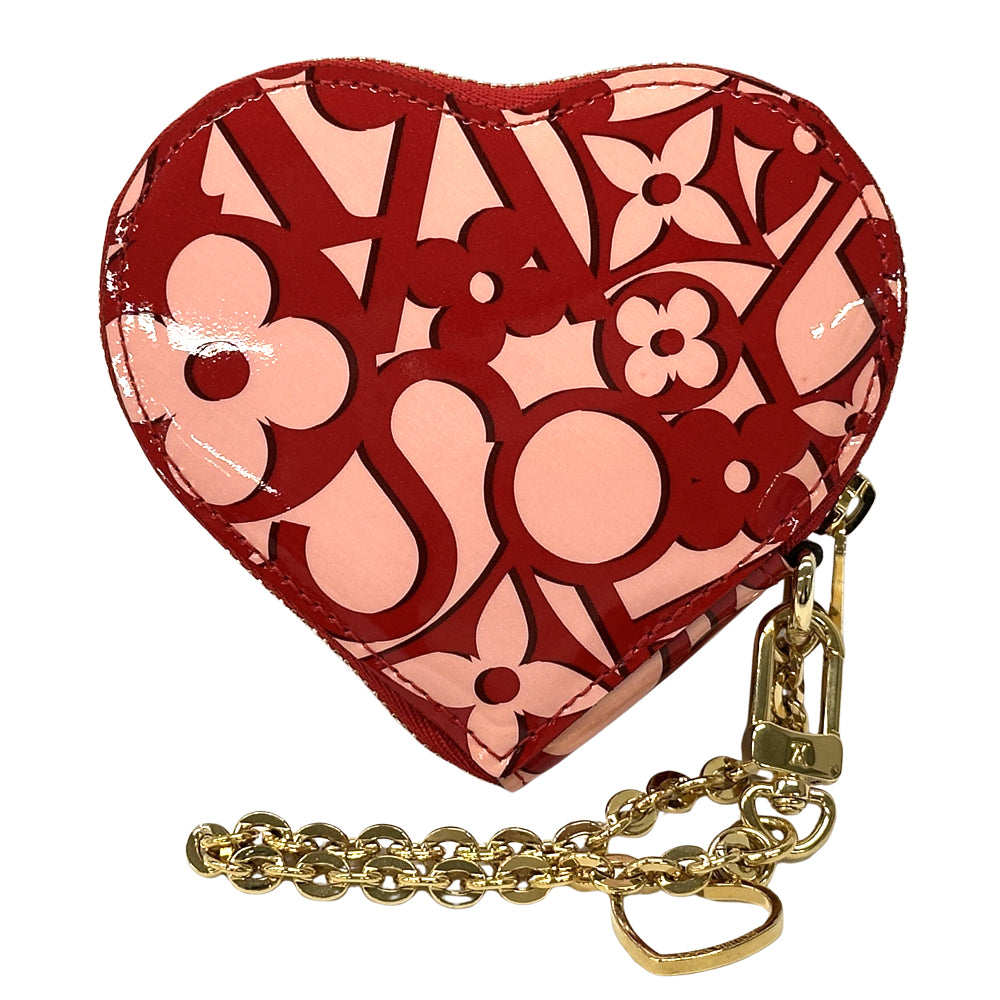 LOUIS VUITTON ルイ・ヴィトン ポルトモネクール ポーチ モノグラム スウィート ポムダムール M90133 エナメル レディース 【中古】
