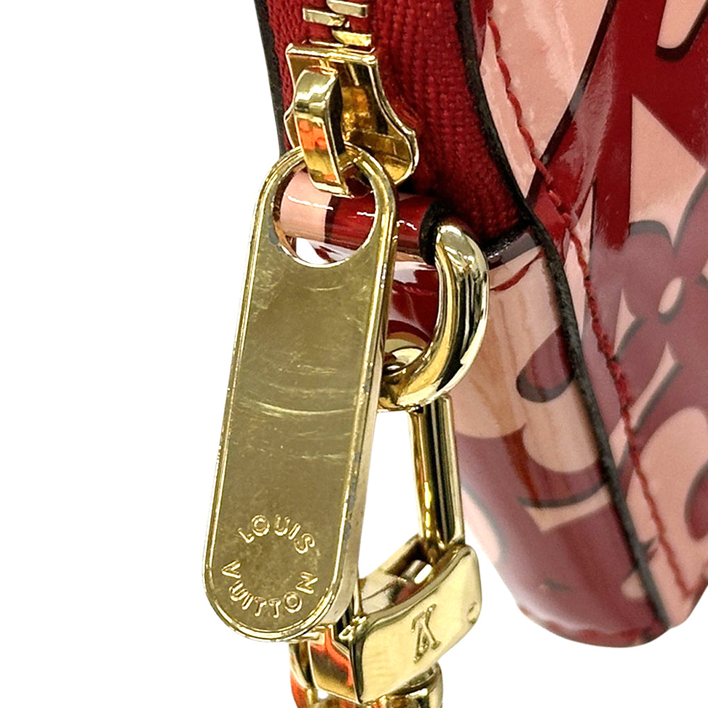 LOUIS VUITTON ルイ・ヴィトン ポルトモネクール ポーチ モノグラム スウィート ポムダムール M90133 エナメル レディース 【中古】