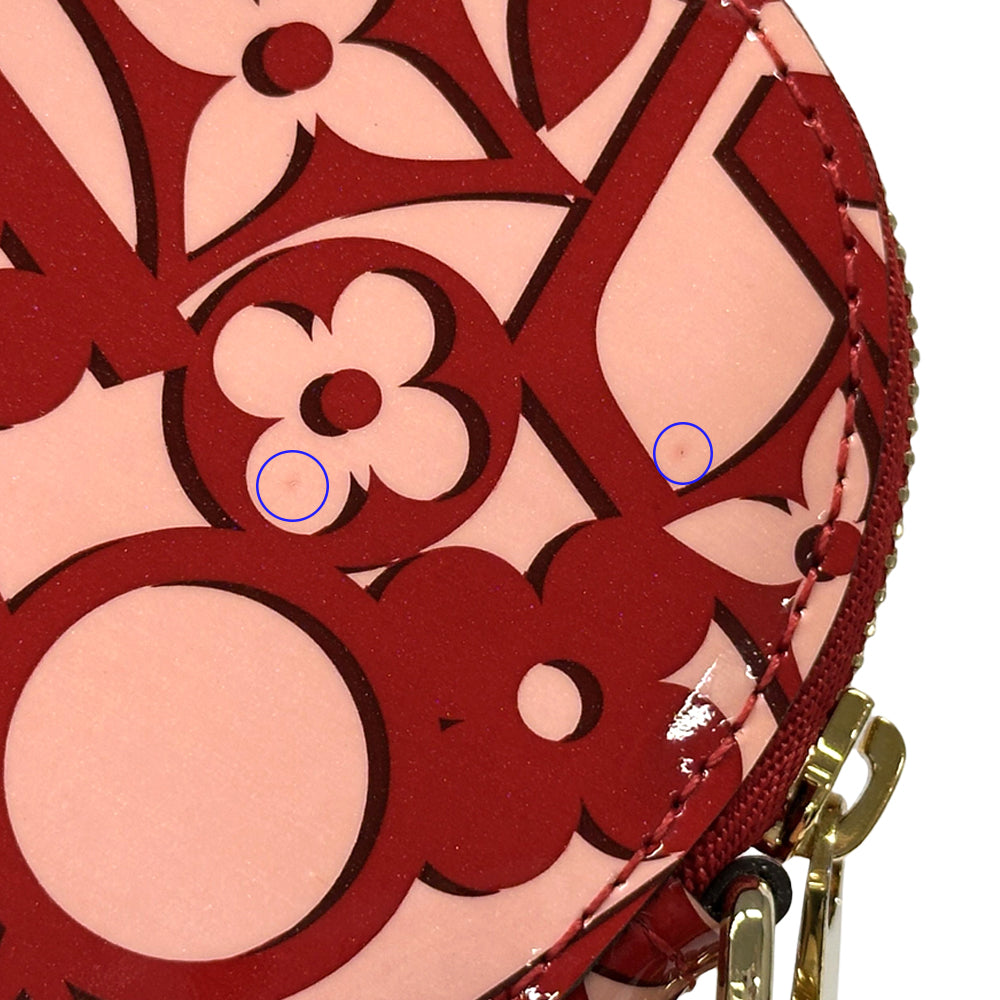 LOUIS VUITTON ルイ・ヴィトン ポルトモネクール ポーチ モノグラム スウィート ポムダムール M90133 エナメル レディース 【中古】