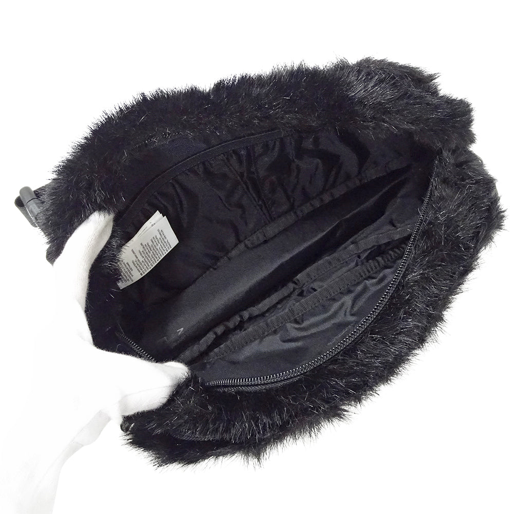 Supreme シュプリーム Faux Fur Waist Bag ボディ・ウエストバッグ ブラック NF0A5G87 フェイクファー レディース メンズ 【中古】
