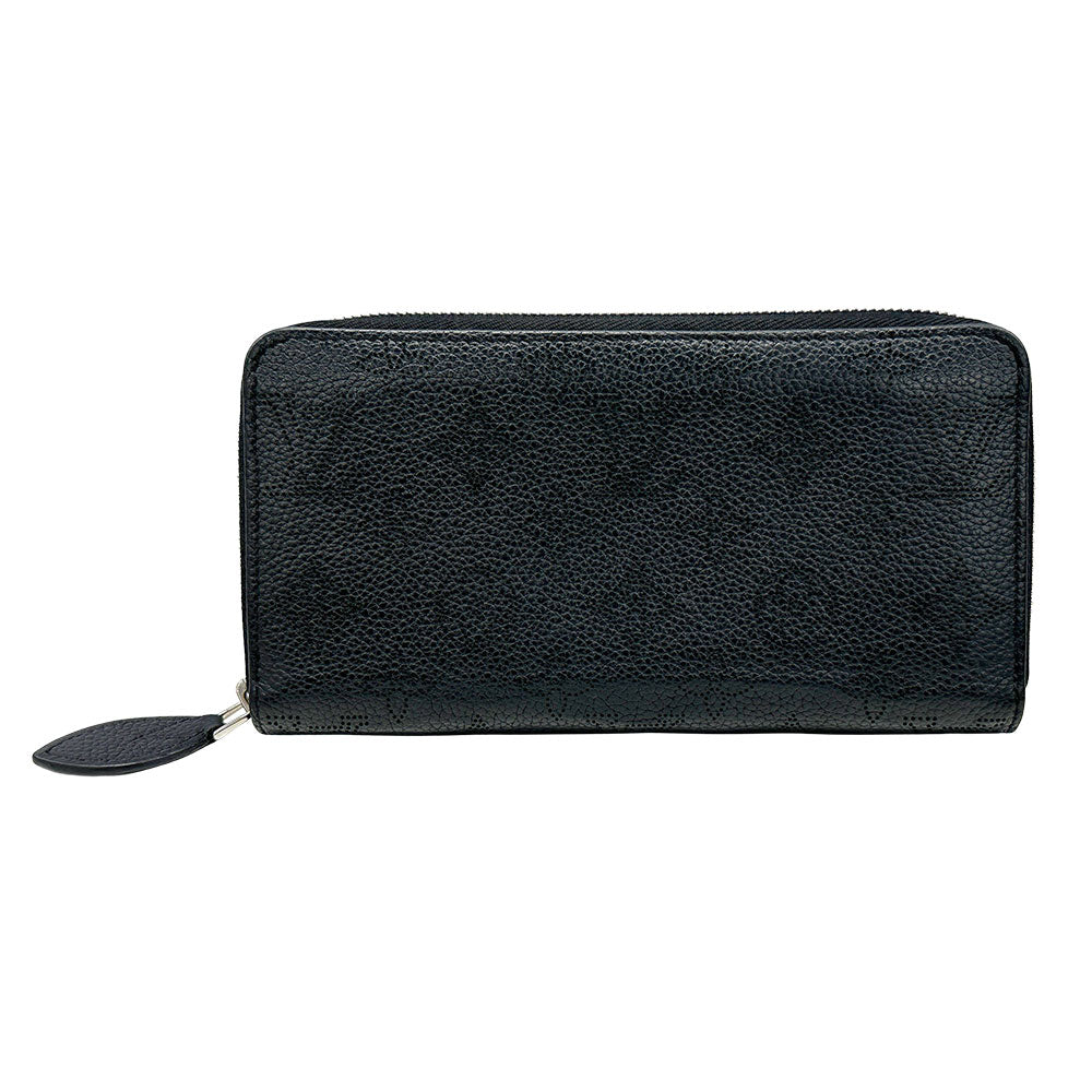 LOUIS VUITTON ルイ・ヴィトン ジッピーウォレット 長財布 マヒナ ノワール M61867 モノグラムマヒナ レディース 【中古】