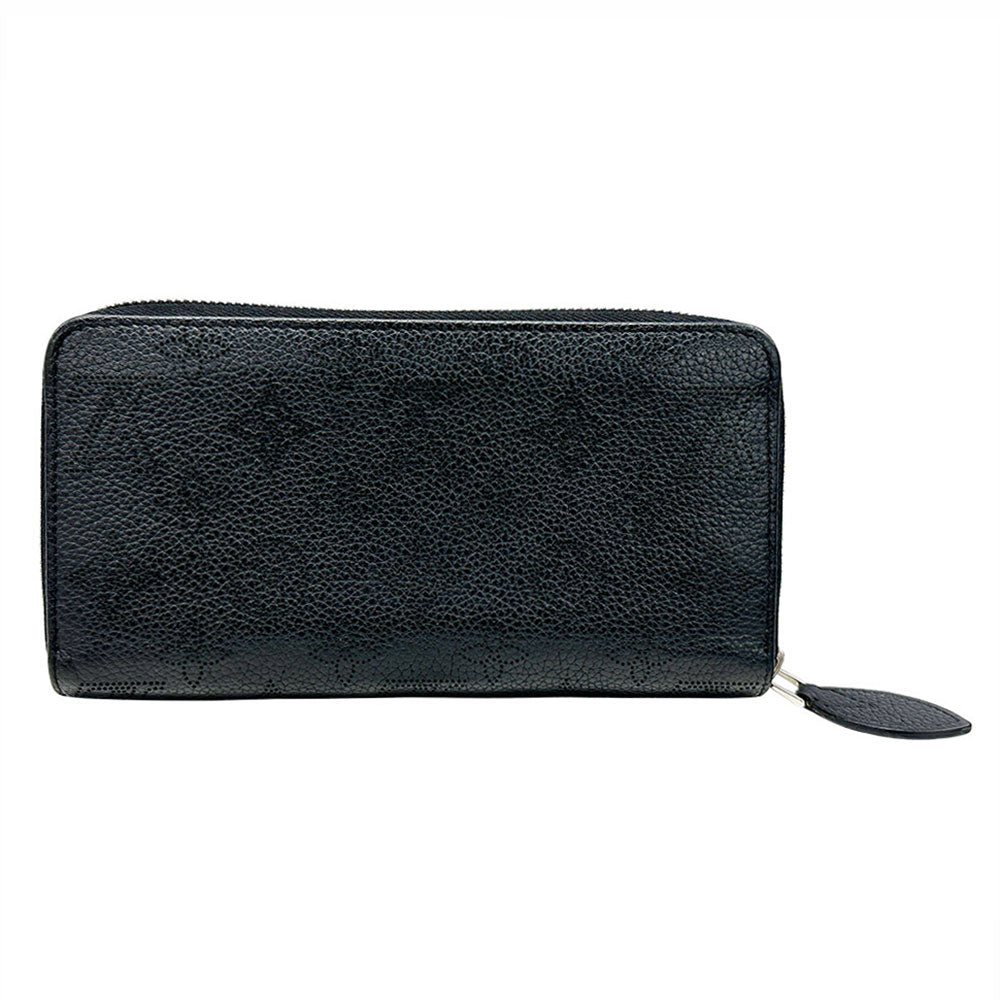 LOUIS VUITTON ルイ・ヴィトン ジッピーウォレット 長財布 マヒナ ノワール M61867 モノグラムマヒナ レディース 【中古】