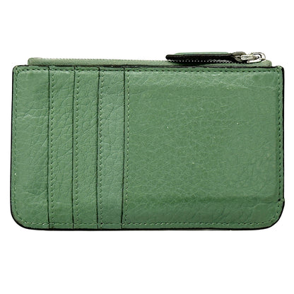 FENDI フェンディ フラグメントケース コインケース グリーン レザー レディース メンズ 【中古】