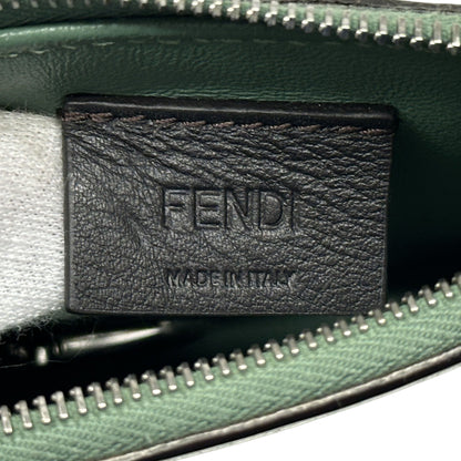 FENDI フェンディ フラグメントケース コインケース グリーン レザー レディース メンズ 【中古】