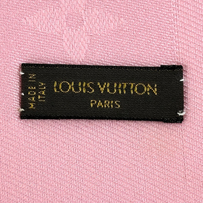 LOUIS VUITTON ルイ・ヴィトン ショール・モノグラム マフラー・ストール モノグラム ローズプードル M76874 シルク レディース 【中古】