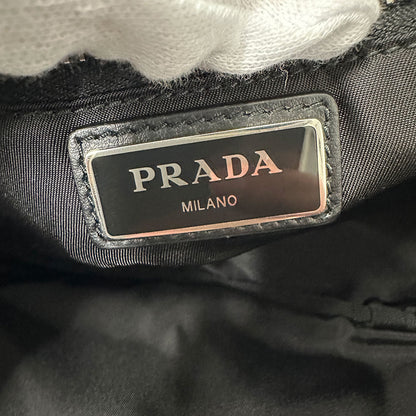 PRADA プラダ リュック ブラック カーキ ナイロン レディース メンズ 【中古】